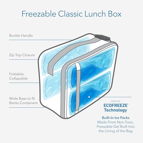 PackIt Freezable Classic Lunch Box, Happy Clouds