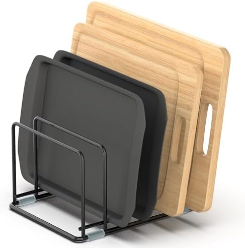 Cutting Board Organizer, Kitchen Cabinet Organizer