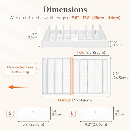 Lifewit Kitchen Cabinet Organizer for Food Contanier Lid with 9 Sections