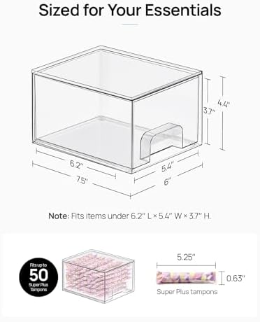 Vtopmart 12 Pack Small Clear Stackable Storage Drawers