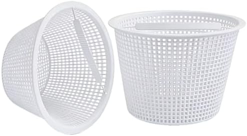2Pack Pool Skimmer Basket for Inground Pool, 8" Top with Handle