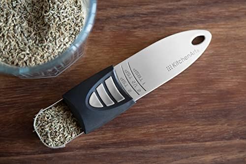 KitchenArt Stainless Steel Pro Sliding Adjust-A-Tablespoon and Teaspoon Set