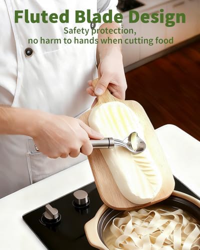 2 PCS Cactus Peeler Tool, Cactus Peeler Spoon, Long Handle Knife with Hole, Kitchen Gadget Accessories