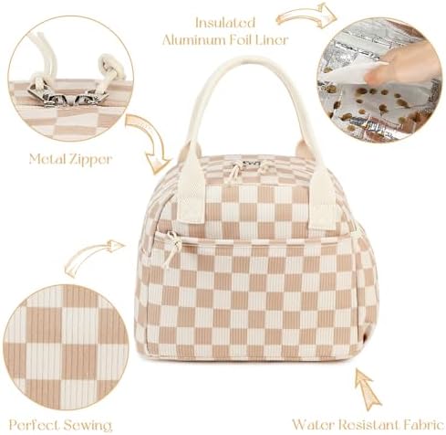 CAMTOP Lunch Box for Women Men Insulated Lunch Bag Lunch Tote Bag Leakproof Thermal Cooler Large Capacity for Travel Work School Picnic