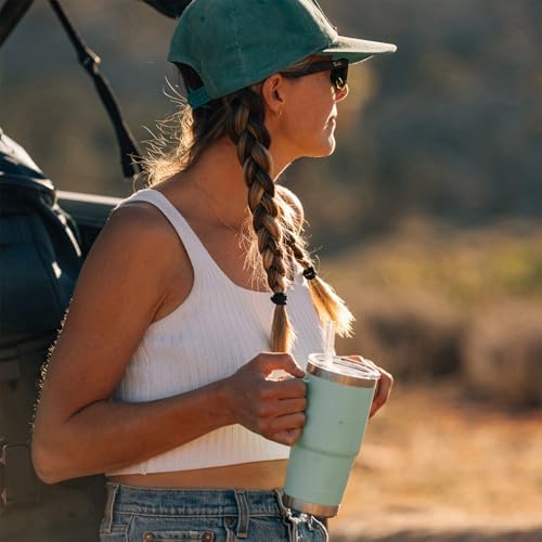YETI Rambler 25 oz Tumbler with Handle and Straw Lid, Travel Mug Water Tumbler, Vacuum Insulated Cup with Handle, Stainless Steel, Wild Vine Red