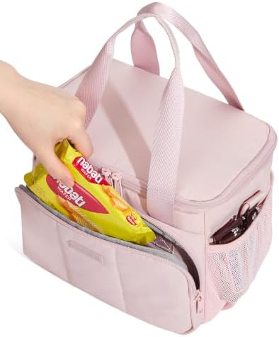 NISHEL Lunch Bag for Women, Insulated Lunch Box with Adjustable Strap