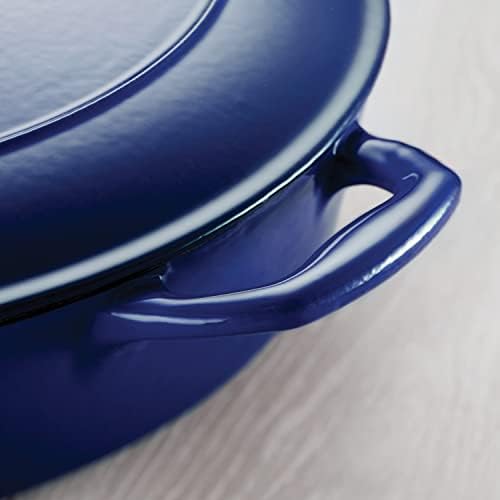 Tramontina Bestow Enameled Cast Iron 7-Qt Oval Dutch Oven Pot with Lid