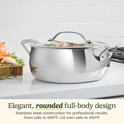 Cuisinart PureClad™ Triple Ply Stainless Steel 4.5 Qt. Dutch Oven w/Cover, PCT3545-24