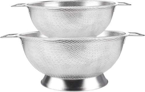 Kaishun Colander Stainless Steel Set,Strainer for Kitchen Food