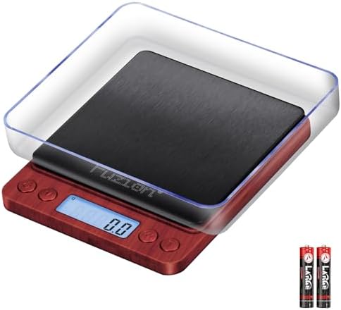 Fuzion Small Gram Scale 3000g, Digital Kitchen Food Scale, Gram and Ounce