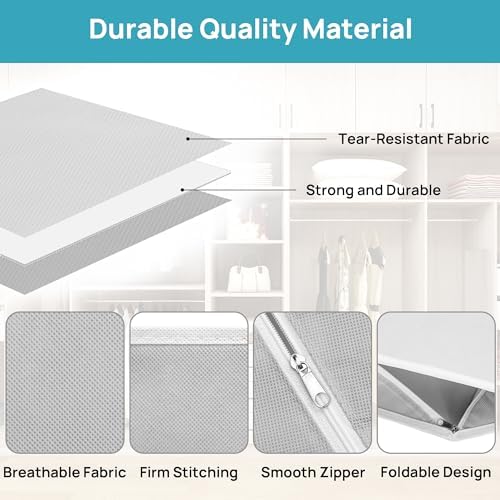 Vtopmart 18 Pack Baby Clothes Organizer, Foldable Fabric Drawer Bins