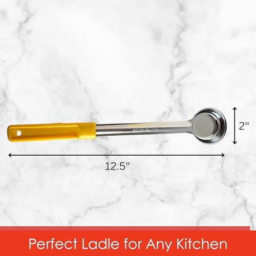 1 oz Solid Stainless Steel Portion Control Ladle Spoodle - [Pack of 2]