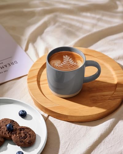 famiware Milkyway Coffee Mugs of 4, 13 oz Mug Set, Ceramic Cup with Handle
