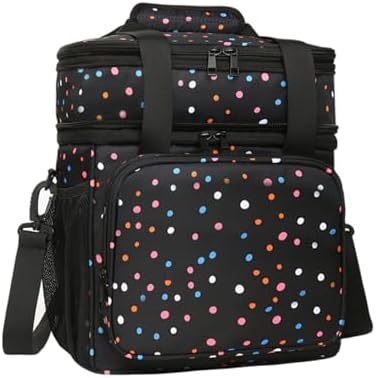 GLENKEY Expandable Lunch Box Insulated Leakproof Cooler Bag Work Outdoor