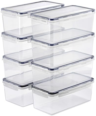 Sorbus Airtight Food Storage Containers, Plastic Pantry Bins (8 Pack)