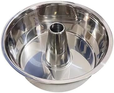 Fox Run Angel Food Cake Pan, Stainless Steel, Removable Bottom, 10" x 5"