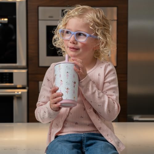 HydroJug Everyday Tumbler 14 Oz Ceramic-Lined Straw Cup Ballerina