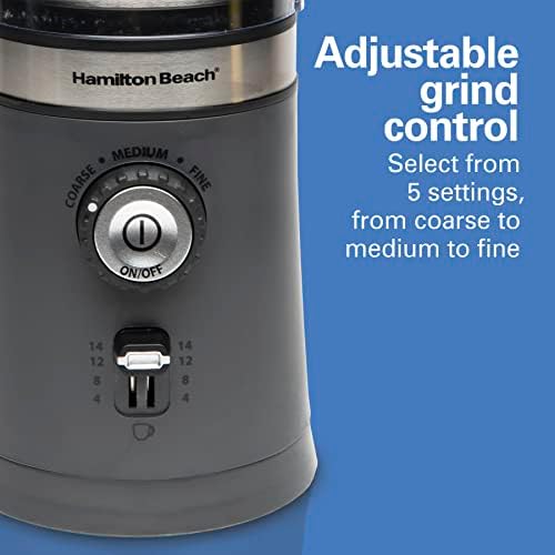 Hamilton Beach Custom Grind Electric Coffee Grinder For Up To 14 Cups