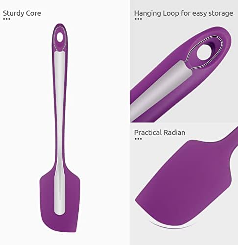 U-Taste 14in Extra Large Silicone Spatula, 600°F Heat Resistant, Purple