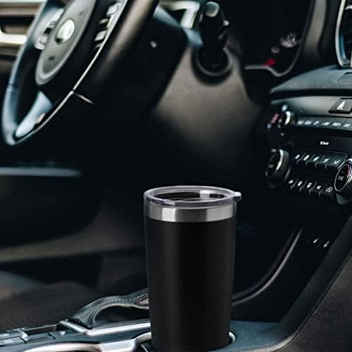 HASLE OUTFITTERS 20oz Tumblers Stainless Steel Mugs with Lid Double Wall Vacuum Insulated Coffee Cups for Cold & Hot Drinks (20oz-Black, 12 Pack)