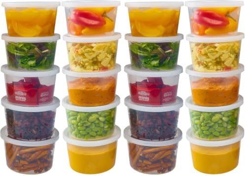 DuraHome - Deli Containers with Lids Leakproof - 80 Pack BPA-Free Plastic Microwaveable Clear Food Storage Container Premium Heavy-Duty Quality, Freezer & Dishwasher Safe (16 oz.)