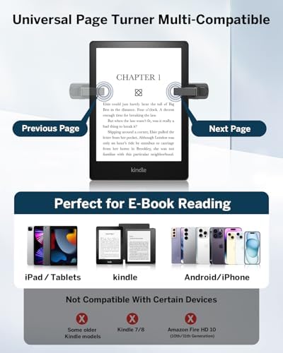 Page Turner Ring for Kindle Paperwhite Oasis Scribe Kobo eReaders