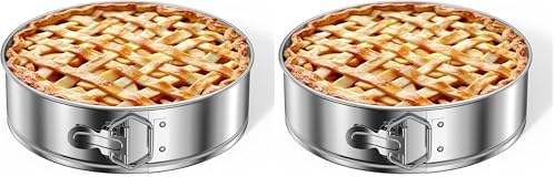 Kootek Cake Pan, Nonstick Springform Pan with Removable Bottom, 9 Inch Round Cheesecake Cake Baking Pans (Pack of 2)
