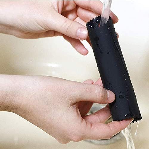 2 Set Peeler Silicone Easy Roll Tube Useful Garlic Odorfree Kitchen Tool (Red,Black)