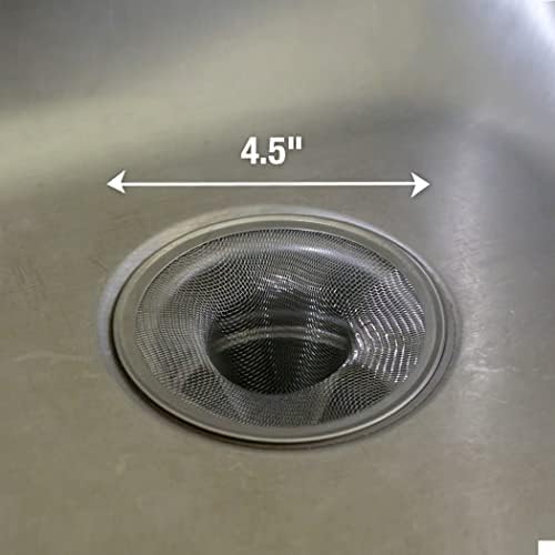 Danco Mesh Kitchen Sink Strainer 2-Pack, 4-1/2-Inch-2 Pack, Stainless Steel, 2 Count