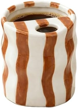 Espresso Cups Ceramic Coffee Mug Series European Striped Dot Coffee Cup And Saucer Mug Cake Plate Afternoon Tea Set Tea Cup And Saucer (Orange 2)