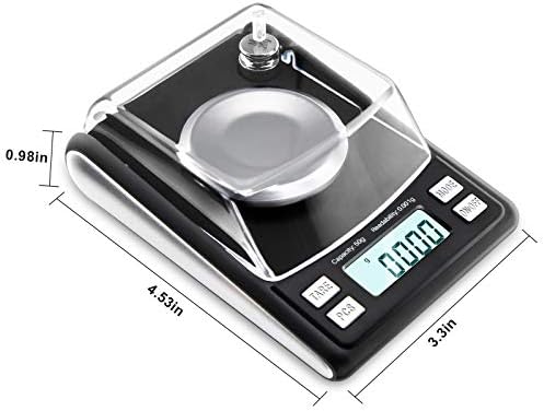 Fuzion Milligram Scale 50g/0.001g, Powder Scale with 6 Accessories