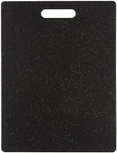 Dexas Grippboard Poly Cutting Board in Midnight Granite, 11 x 14.5 Inch Non-Slip Kitchen Cutting Board with Rubber Feet, Dishwasher Safe BPA-Free Chopping Board Made in USA