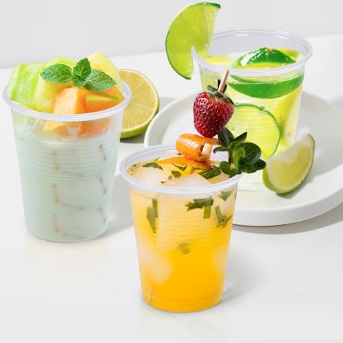 Clawsoff 1500 Pack 5 oz Clear Plastic Cups Disposable Small Mouthwash Cups