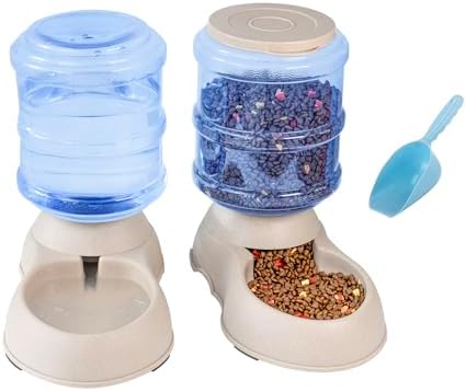 Automatic Cat & Dog Feeder and Water Dispenser Set with Scoop