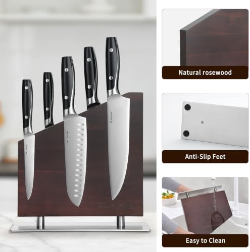 Magnetic Knife Block Without Knives,Magnetic Universal Stands with Strong Enhanced Magnets Strip Kitchen Storage Cutlery Large Organizer ，Knife Holder for Kitchen Organizer
