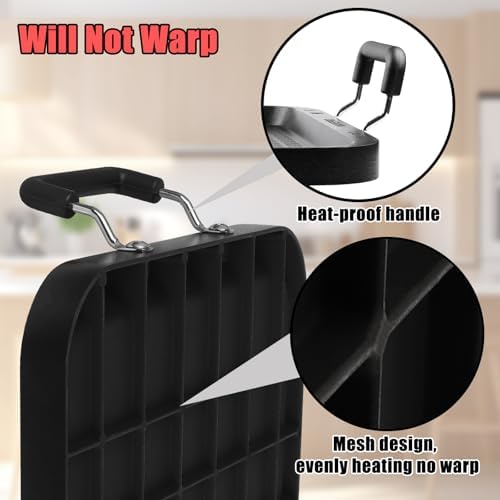 Vayepro 2-Burner Griddle Pan, 22 Inch Nonstick Stovetop Griddle for Gas & Glass Cooktops, Aluminum Grill Pan with Handles, Large Double Burner Griddle for Kitchen, Camping & Outdoor Cooking