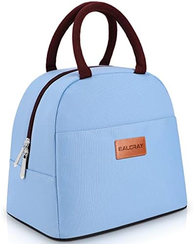 BALORAY Lunch Bag for Women Men Adult Lunch Box (Sky Blue), M