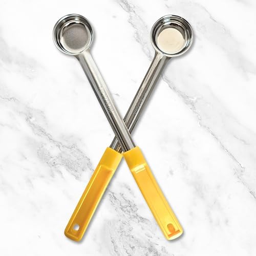 1 oz Solid Stainless Steel Portion Control Ladle Spoodle - [Pack of 2]