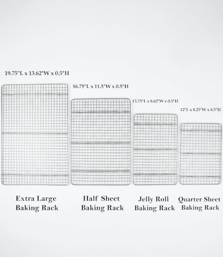 USA Pan Oven Safe Jelly Roll Cooling Rack, Nonstick Stainless Steel