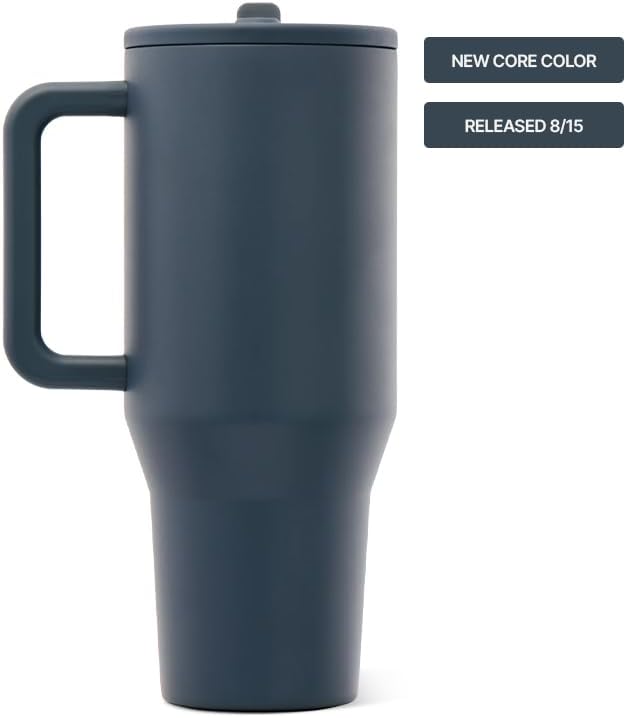 HydroJug Traveler 40oz, Insulated Tumbler with Handle & Straw, Cascade