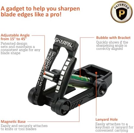 SHARPAL 194H Whetstone Knife Blade Sharpener Sharpening Stone Angle Guide
