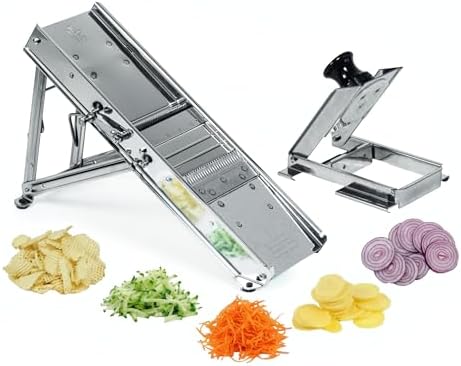 Bron Coucke - Professional Stainless Steel Mandoline with Carriage