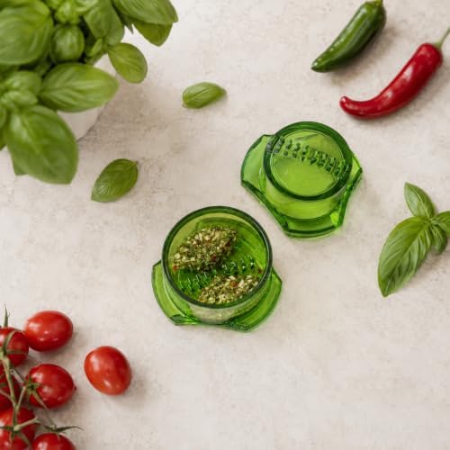 NexTrend Garlic Twister 4th Gen, green manual garlic mincer for ginger, herbs and nuts