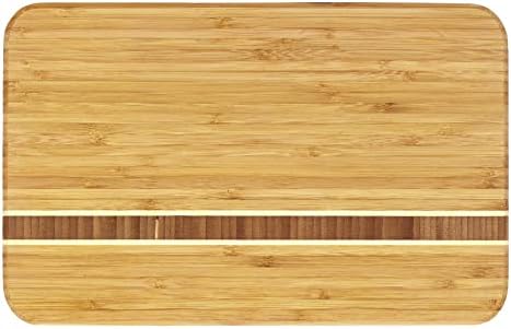 Totally Bamboo Aruba Bamboo Serving and Cutting Board, 12-1/2" x 8"