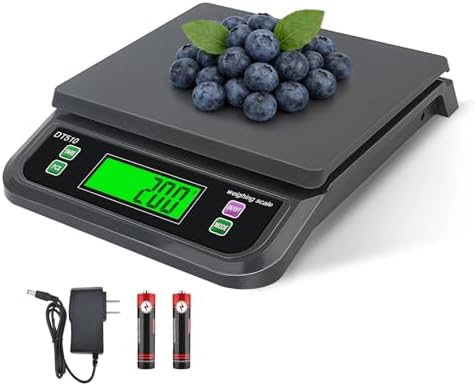 66lbs/30kg Large Digital Kitchen Scale with 6 Unit & Tare Funtion