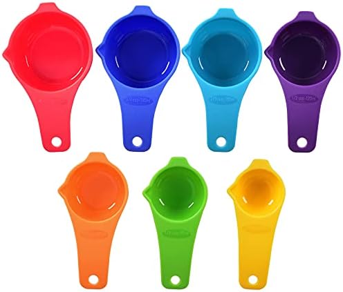 Measuring Cups and Spoons Set of 15,Assorted Colors