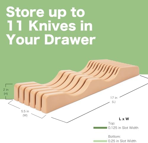 Shenzhen Knives Plastic In-Drawer Knife Block – 11 Slot, 10-12 Knives