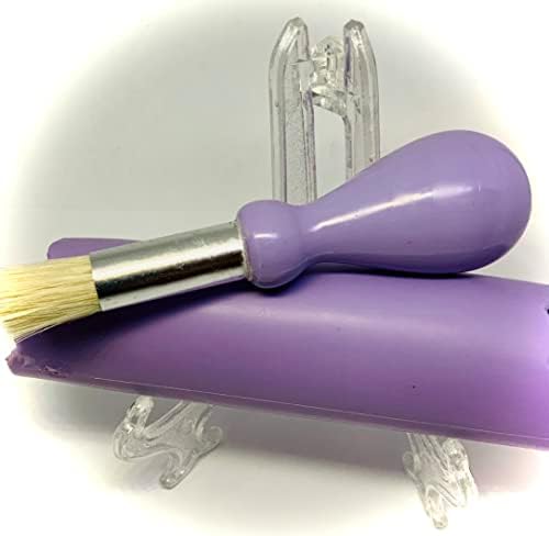 BonCera, Premium Ceramic Garlic Grater Plate Set - Purple Embossed