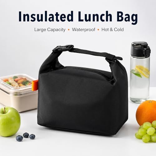 Insulated Lunch Bag For Women, Reusable Lunch Box Tote Bags