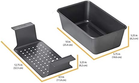 Chicago Metallic Healthy Meatloaf Baker with Drain Tray